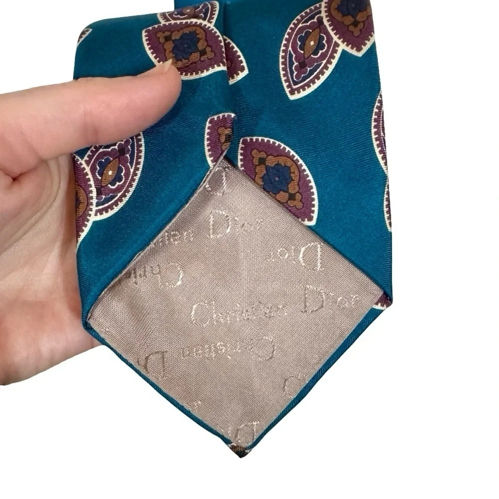 Christian Dior Monsieur 100% Silk Paisley Tie